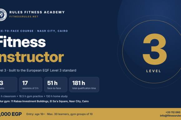 Fitness Instructor Level 3 (EQF 3) – Face-to-Face