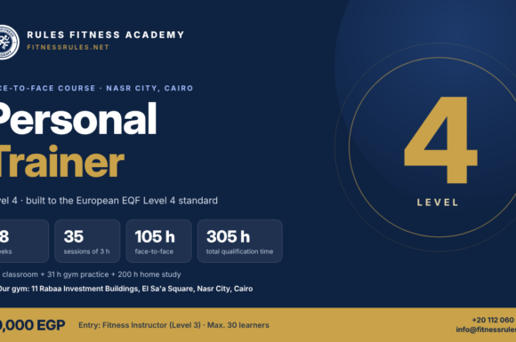 Personal Trainer Level 4 (EQF 4) – Face-to-Face
